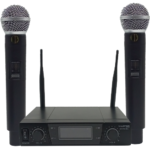 Wireless MICROPHONE system 2 channel WM-88U WITH 2 mic MASTER TEAM