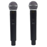 ⁦Wireless MICROPHONE system 2 channel WM-88U WITH 2 mic MASTER TEAM⁩ - الصورة ⁦5⁩